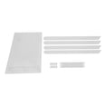 thumbnail image 3 of Acrylic Folding Computer Table, Freestanding Transparent Side Table, Multifunctional Laptop Desk for Living Room, Bed Room, 3 of 10