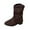 Coffee, variant on KEGIRLOM Women's Fashionable Casual Winter Comfortable Short Boots Solid Color Round Toe Heel Low Heel Ankle Boots Brown 8.5