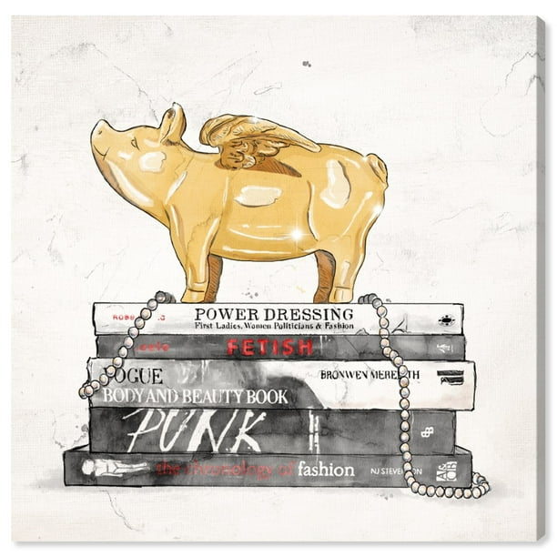 Runway Avenue Fashion And Glam Wall Art Canvas Prints Flying Pig Books Luxe Gold White Com - Flying Pig Wall Art Runway Avenue Fashion And Glam Wall Art Canvas Prints Flying Pig Books Luxe Gold White Com - Flying Pig Wall Art
