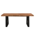 thumbnail image 3 of Taran Designs Darcy 6-piece Live Edge Wood Dining Set in Brown, 3 of 17