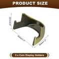 thumbnail image 2 of Coin Display Stands, 5Pcs Mini Coin Easel Presentation Holder for Silver Dollar Collectors Collection Supplies, Bronze, 2 of 6