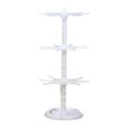 thumbnail image 1 of Expositor de llaveros, joyero, soporte de 3 niveles para bricolaje, elegante, para pulseras Blanco, 1 of 9