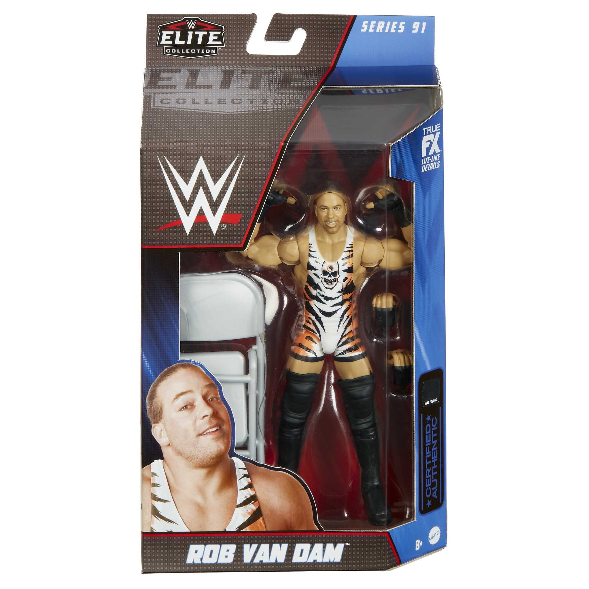 WWE Elite Collection Rob Van Dam Wrestling Action Figure Toy with
