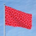thumbnail image 2 of Lsque Love Heart Pattern Flag,Love Heart Printed Garden Flag 48 x 72 in - Double Sided Small Flags for Yard, 2 of 9