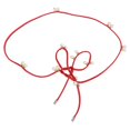 thumbnail image 2 of Cinturón de Cintura con Adorno de Perlas Yinane Cinturón Fino Color Rojo 2 piezas, 2 of 8