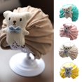 thumbnail image 2 of Infant Hat Comfortable Delicate Edging Cotton Cartoon Bear Elastic Baby Beanie for Daily, 2 of 10