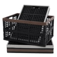 thumbnail image 7 of Hespama 42 L Plastic Collapsible Storage Crates, Large Folding Storage Basket, 4 Packs, 7 of 7