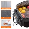 thumbnail image 4 of Bolsa térmica Lifewit, plegable, aislante, 24 litros, gris oscuro, 40 latas, 4 of 6