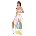 thumbnail image 3 of Women's Beach Swimsuit Cover Ups Bathing Suit Coverups Bikini Wrap Dress for Swimwear Car Mountain Sun Tree Rainbow M, 3 of 7