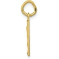 thumbnail image 2 of 14k Yellow Gold Small Brushed Diamond-cut Number 1 Charm - 15.42mm, 2 of 6