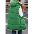 thumbnail image 3 of Womens 2023 Fall Reversible Vests Sleeveless Fleece Jacket Zip Up Hoodie Pockets Long Warm Winter Coat Outerwear, 3 of 6