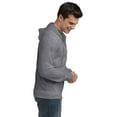thumbnail image 3 of District Young Mens Jersey Full Zip Hoodie-M (Dark Heather Grey), 3 of 6