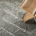 thumbnail image 6 of Nourison Dreamy Shag Abstract Contemporary Grey 5'3" x 7'3" Area Rug, 6 of 10