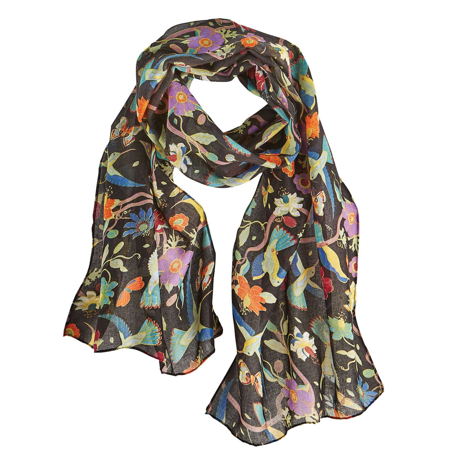 Butterfly Print Scarf Neck Shawl Scarves Summer Wrap Stole Gift Idea UK 