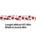 thumbnail image 4 of JeashCHAT Valentine's Day Ribbon, Love Heart Wired Ribbon for Gift Wrapping, Bow Making, Christmas Tree Wreath Garland Bows Decorations, 2.48 inch x 4.37 Yards, 4 of 6