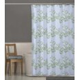 thumbnail image 6 of S4Sassy Blue Mimosa Pudica Leaves Waterproof Bathroom Shower Curtain With Roller Rings Hook-60 x 75 Inch, 6 of 6