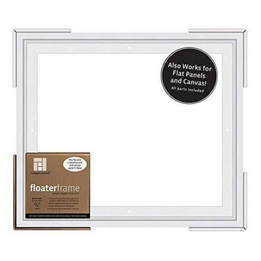Ampersand Art Floaterframes Bold Edge (3/8" Face) 1-7/8" Frame Profile for 7/8" Deep Artwork 11" x 14" White