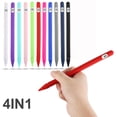 thumbnail image 4 of 4 In 1 Silicone Pencil Cover For Apple Pencil 1st generation Smart Stylus Protective Case Accessories For Apple Pencil 1 Cover Gray, 4 of 6