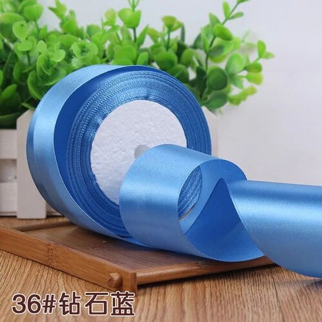 25 yardas/rollo de cintas de satén de 5cm para fiesta de cumpleaños, caja de regalo de flores, envoltura de regalos, suministros para festivales de Navidad y Halloween, manualidades DIY