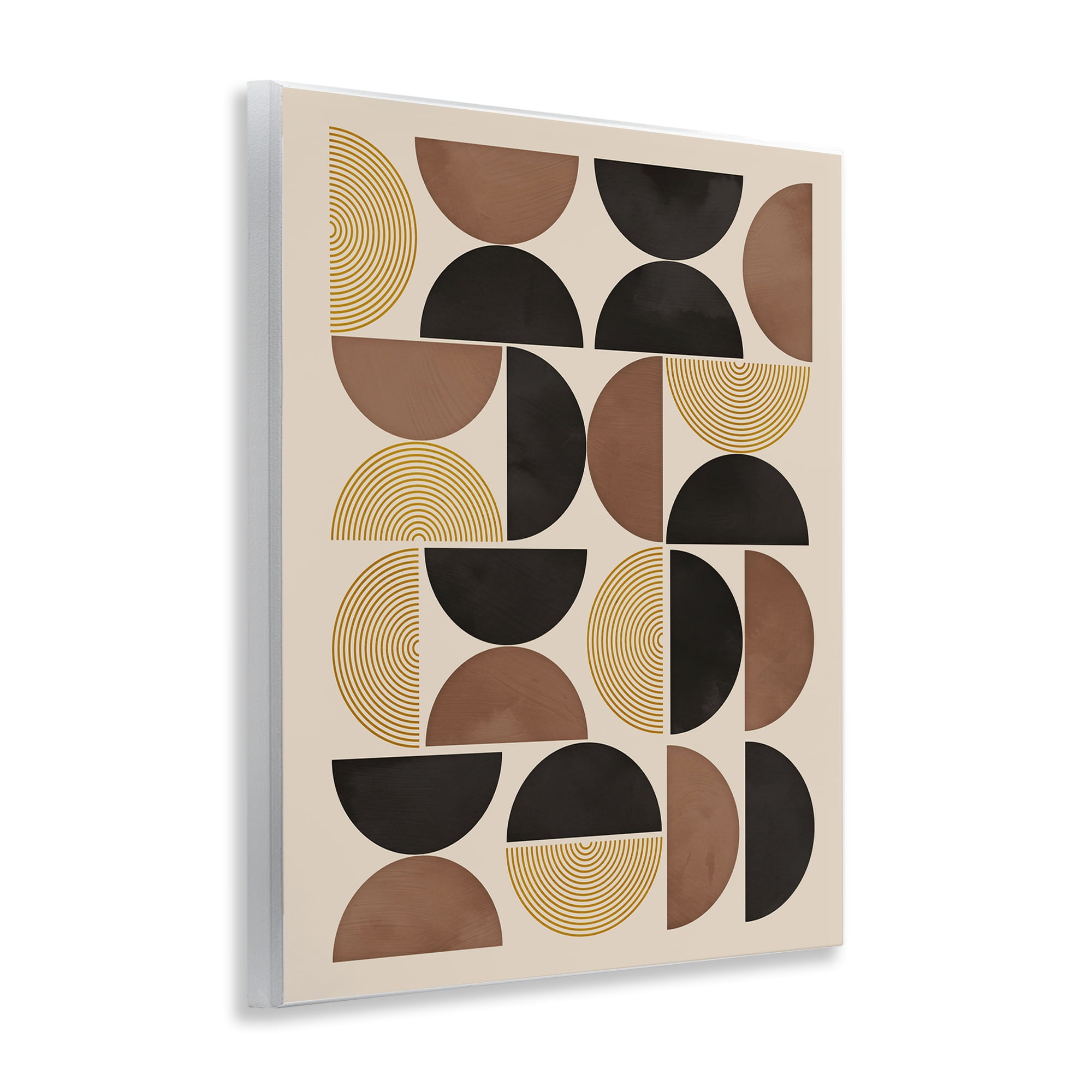 Stupell Industries Midcentury Geometric Arches Abstract Painting Unframed Art Print Wall Art, 11 x 14