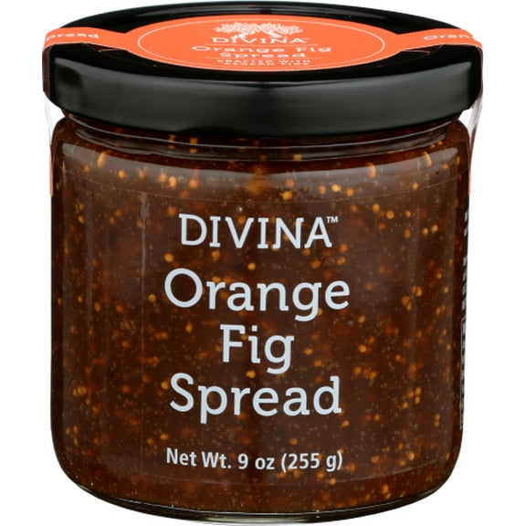 (Pack of 12) Divina Spread Orange Fig 9 oz