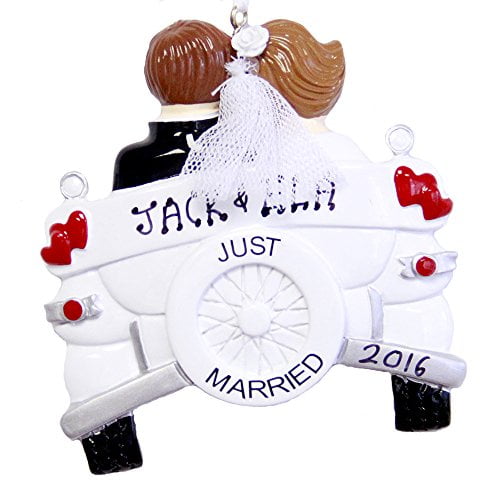 Details about   Personalized "VINTAGE WEDDING CAR " Christmas Hanging Tree Ornament HOLIDAY 2020 