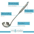 thumbnail image 3 of Millvado 15'' Solid Stainless Steel Soup Ladle Serving Spoon, 3 of 7