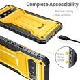 thumbnail image 5 of FITO For Google Pixel 8 Pro Case, Rubber Shockproof Full-Body Phone Case with Kickstand (Yellow), 5 of 8