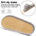 thumbnail image 5 of BERANMEY Adjustable Strap Slippers for Women Men Slip on Cozy Open Toe Womens Slippers Indoor Memory Foam Insole House Slippers Socks Cozy Fuzzy House Shoes Indoor/Outdoor, 5 of 9