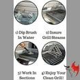 thumbnail image 4 of Kona Safe/Clean Grill Brush - Bristle Free BBQ Grill Brush - 100% Rust Resistant Stainless Steel Barbecue Cleaner - Safe For Porcelain, Ceramic, Steel, Cast Iron - Great Grilling Accessories Gift, 4 of 5