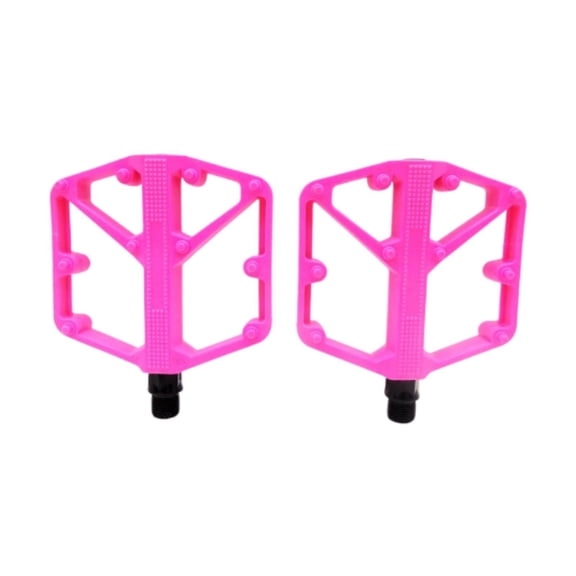 harayaa 2 Mountain Bike Pedals, Non-Slip Durable Bicycle Pedals for BMX, Road Bikes, and Pink