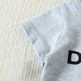 thumbnail image 6 of URMAGIC 0-3T Baby Boys Short Sleeve T-shirt+Shorts Summer Cotton Letter Print Outfits, 6 of 10