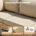 thumbnail image 6 of Poteban Patio Furniture Sets, Modular Rattan Outdoor Patio Sectional Furniture Sofa Set, Yellow Wicker Patio Conversation Set for Backyard,9PCS, 6 of 7