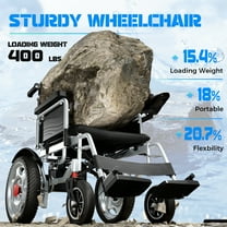 Edcsi High-Performance Electric Wheelchairs for Adults, Long-Range Motorized Wheelchairs with Powerful Motors, Foldable Travel Power Wheelchairs for Extended Use, Reliable Mobility Scooter