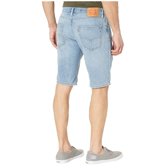 Levi's Mens 502 Regular Taper Fit Shorts Chili Pepper Destructed Stretch