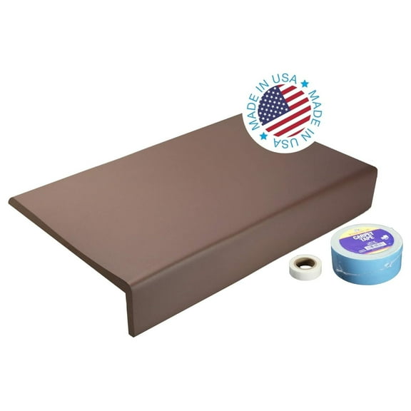 Drevy Soft Seat Edge Cushion | Hearth Pad " | Brown | Fireplace and Hearth Safety