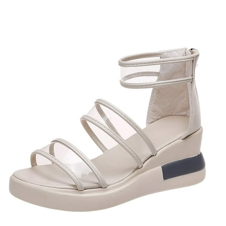

GNEIKDEING Womens Casual Shoes Breathable Thick Soled Leisure Sandals Gift on Clearance