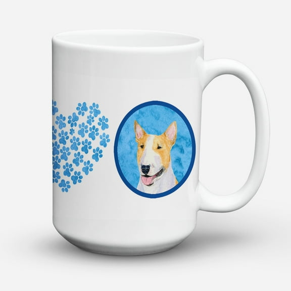 Blue Bull Terrier Coffee Mug 15 oz