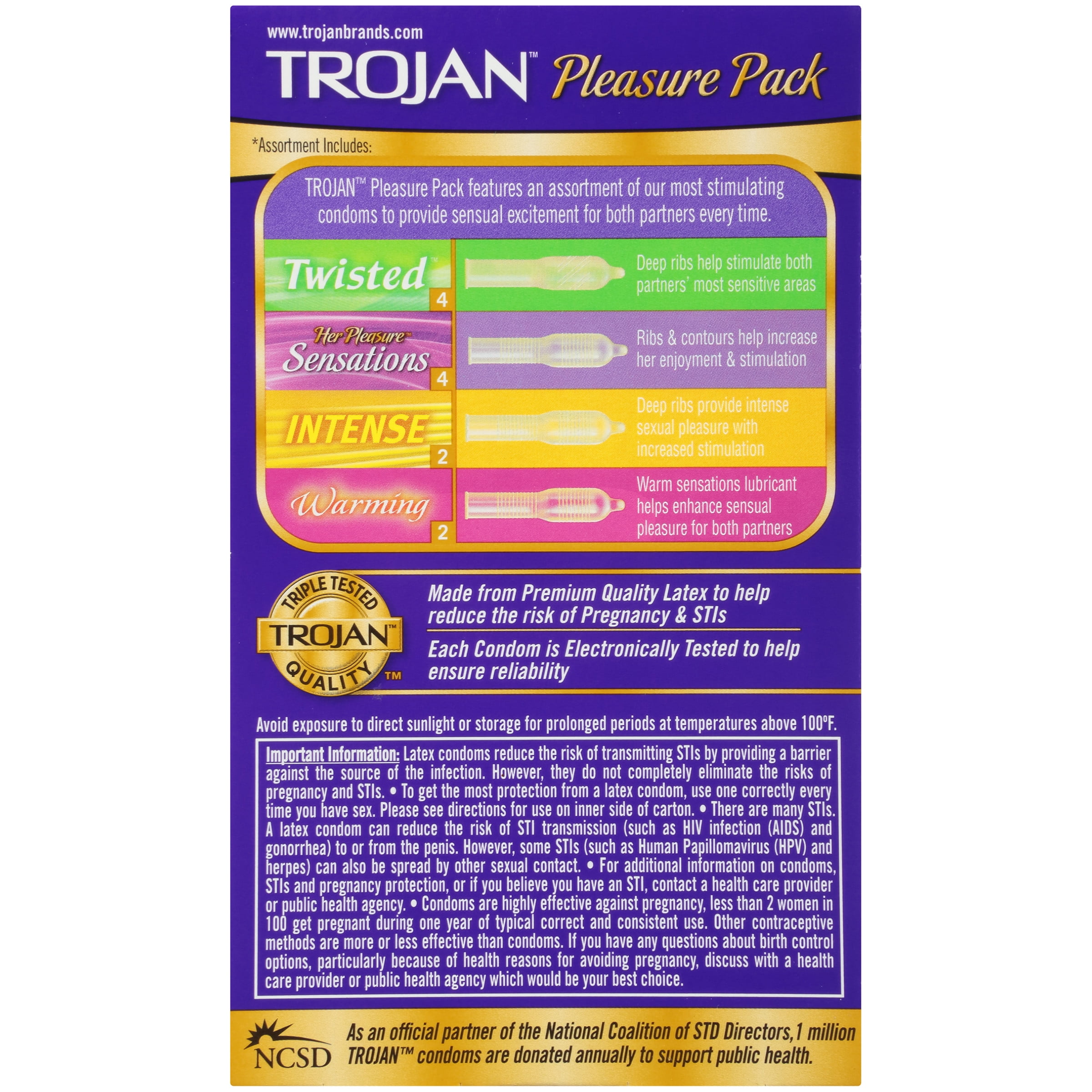 different kinds of trojan condoms
