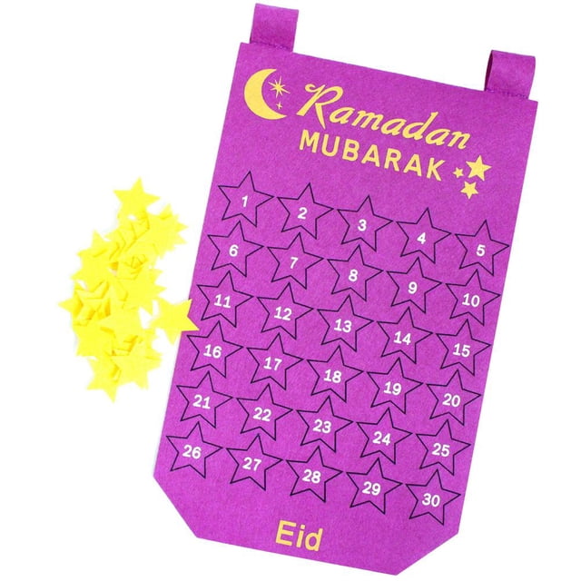 Ramadán Eid Mubarak, Calendario De Cuenta Regresiva Colgante, Calendario De Adviento 2021 Para Niños, Regalos De Eid, Decoración De Ramadán Sweethay HA043182-00