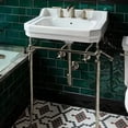 thumbnail image 2 of Whitehaus Whv024-L33-3H Victoriahaus 23-1/2" Rectangular Ceramic Lavatory Console Sink -, 2 of 7