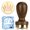 Crown, variant on WINDLAND Wood Handle Ice Stamper For Embossing on Ice Chocolate Dessert Candy Baking