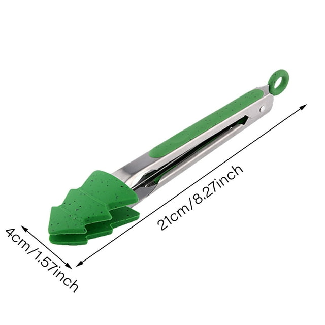 JJKBVCLO Kitchen Tongs For Cooking Heat Tongs With Silicone Tip Stainless Steel Handle For Cooking Baking And BBQ