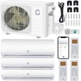 thumbnail image 7 of Dual Zone 35,000 BTU Ductless Mini Split Air Conditioner & Heater, 19 SEER2 Inverter, 18K+24K Indoor Units, Pre-Charged Refrigerant, WiFi Smart Control, Quiet, Energy Efficient HVAC, 208-230V, 7 of 7