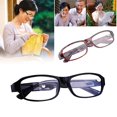 thumbnail image 5 of Lunettes de Lecture 450 Degrés Verres Optiques Cadre en Résine Fleur de Haricot Unisexe, Rouge, 5 of 5
