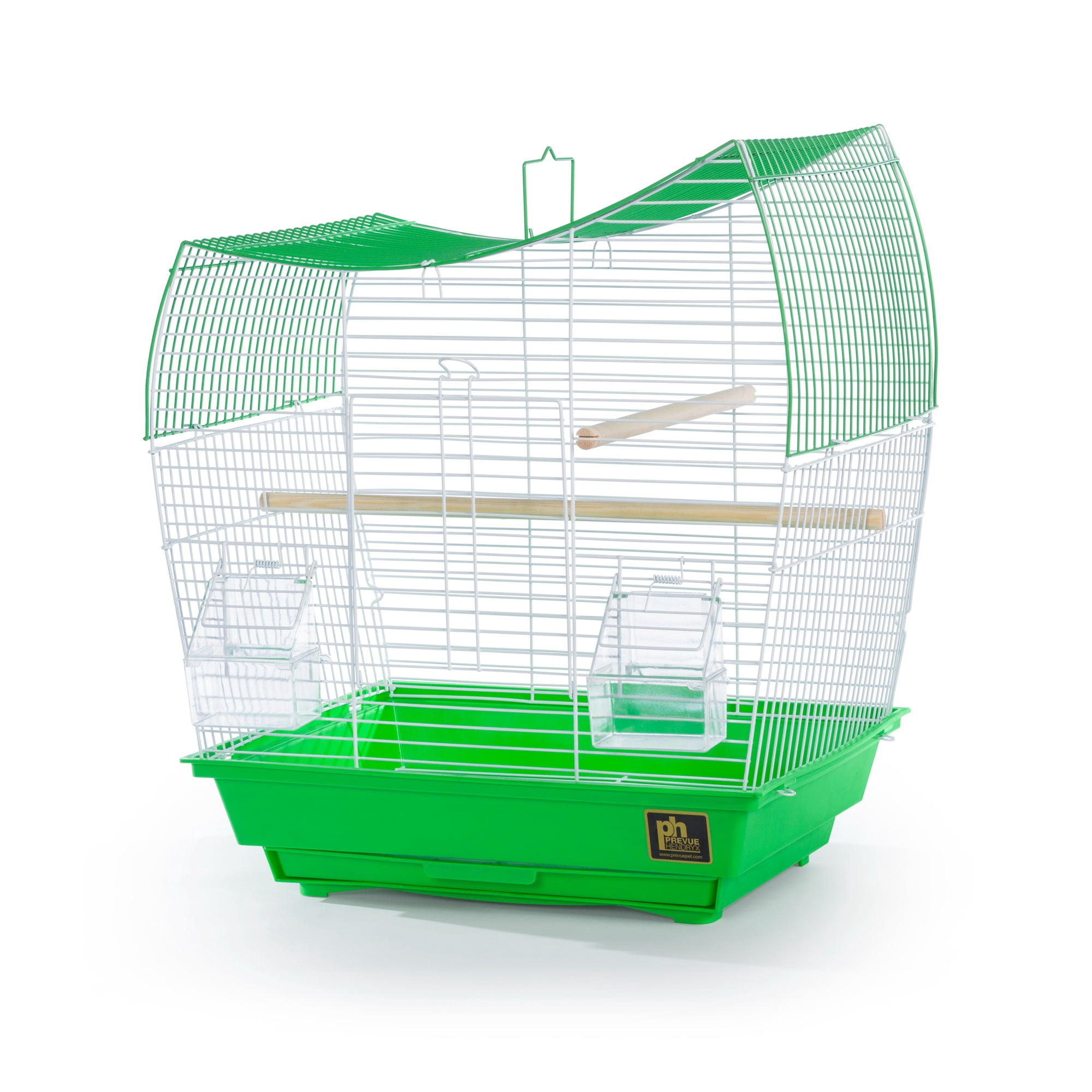 Prevue Pet Products Southbeach Green/White Wave Top Bird Cage SP50081