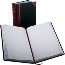 Boorum & Pease Record and Account Book with Black and Red Cover