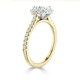 thumbnail image 2 of OM-RE Solitaire Lab Grown Diamond Engagement Ring in 10k Gold, 1 ct, 2 of 2