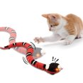 thumbnail image 3 of CBFFDC Cat Snake Toy Snake Toy S Shaped Moving Flick Tongue Swing Tail Automatically Sense Obstacles Escape Interactive, 3 of 5