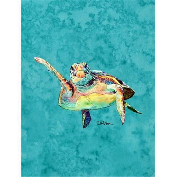 Turtle Hi Five Canvas Flag - House Size, 28 x 40 in.
